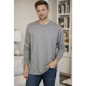 John Elliott Gray Crew Neck Casual Pullover Long Sleeve T Shirt Men’s Size 4